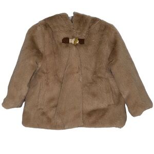 Jessica Simpson girls faux fur jacket, NWT 18m